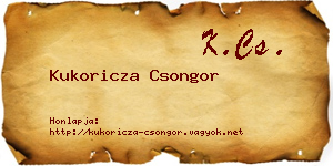 Kukoricza Csongor névjegykártya